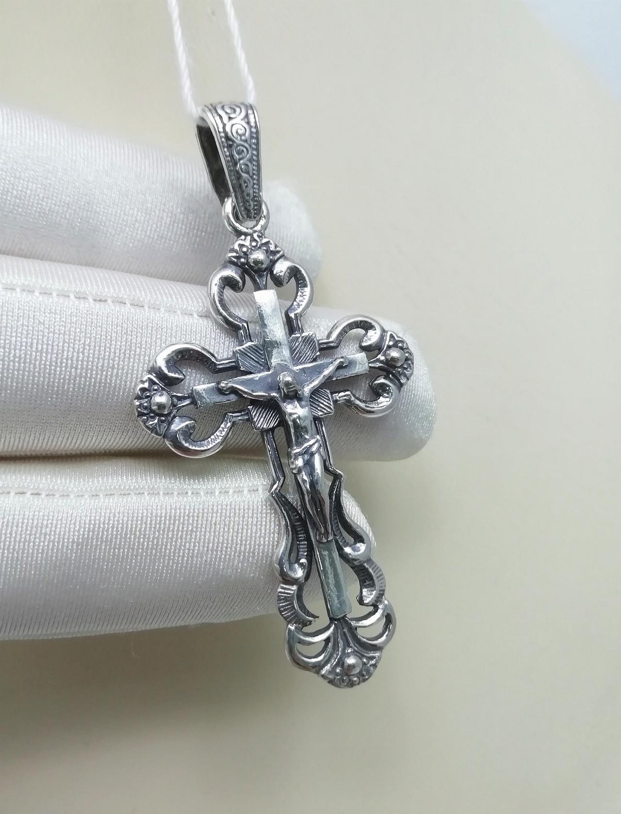Серебряный крест православный