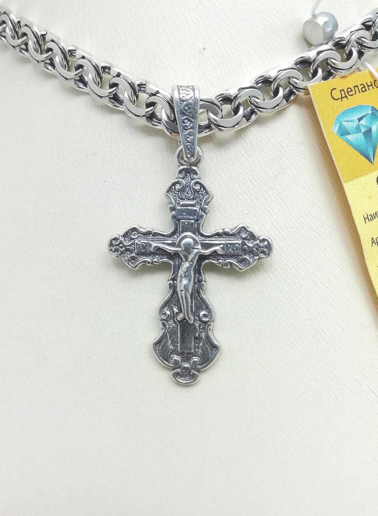 Серебряный крест православный