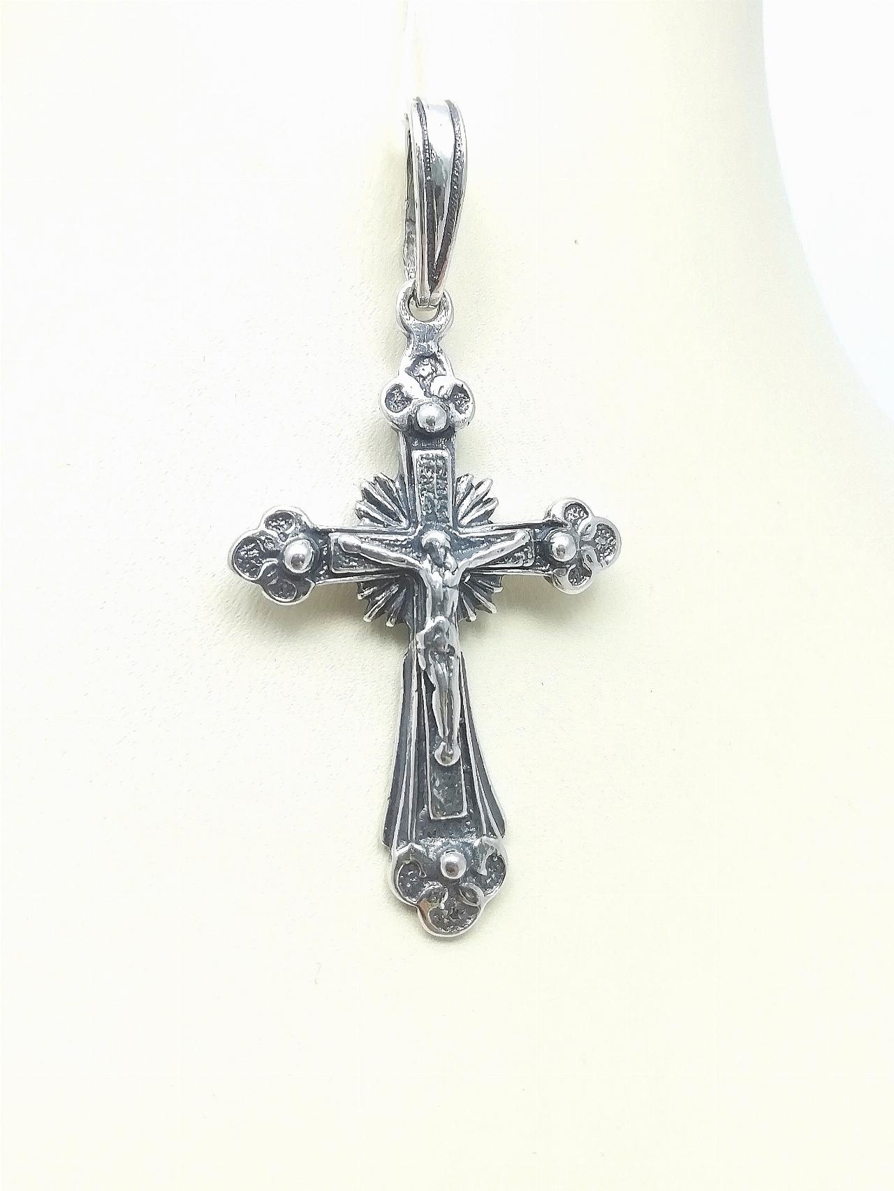 Серебряный крест православный