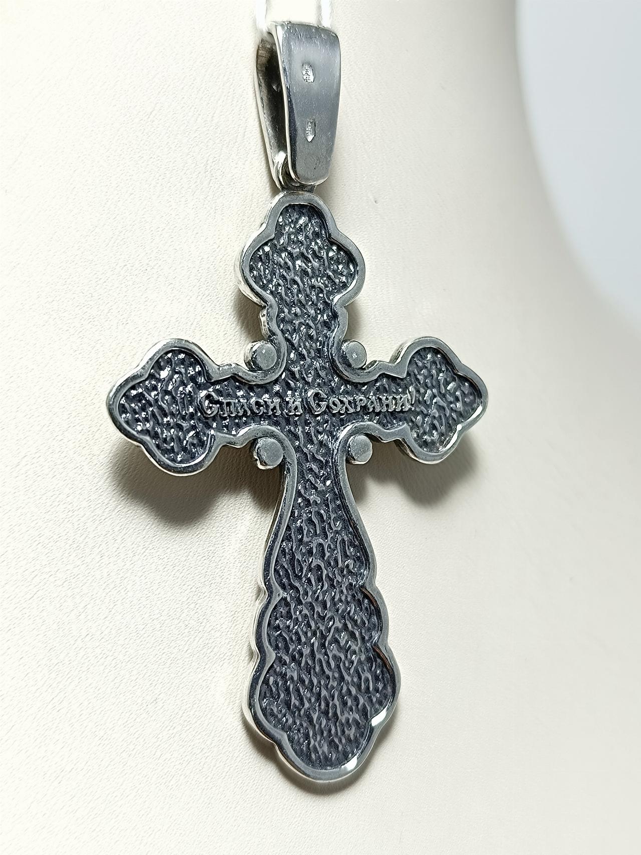 Серебряный крест православный
