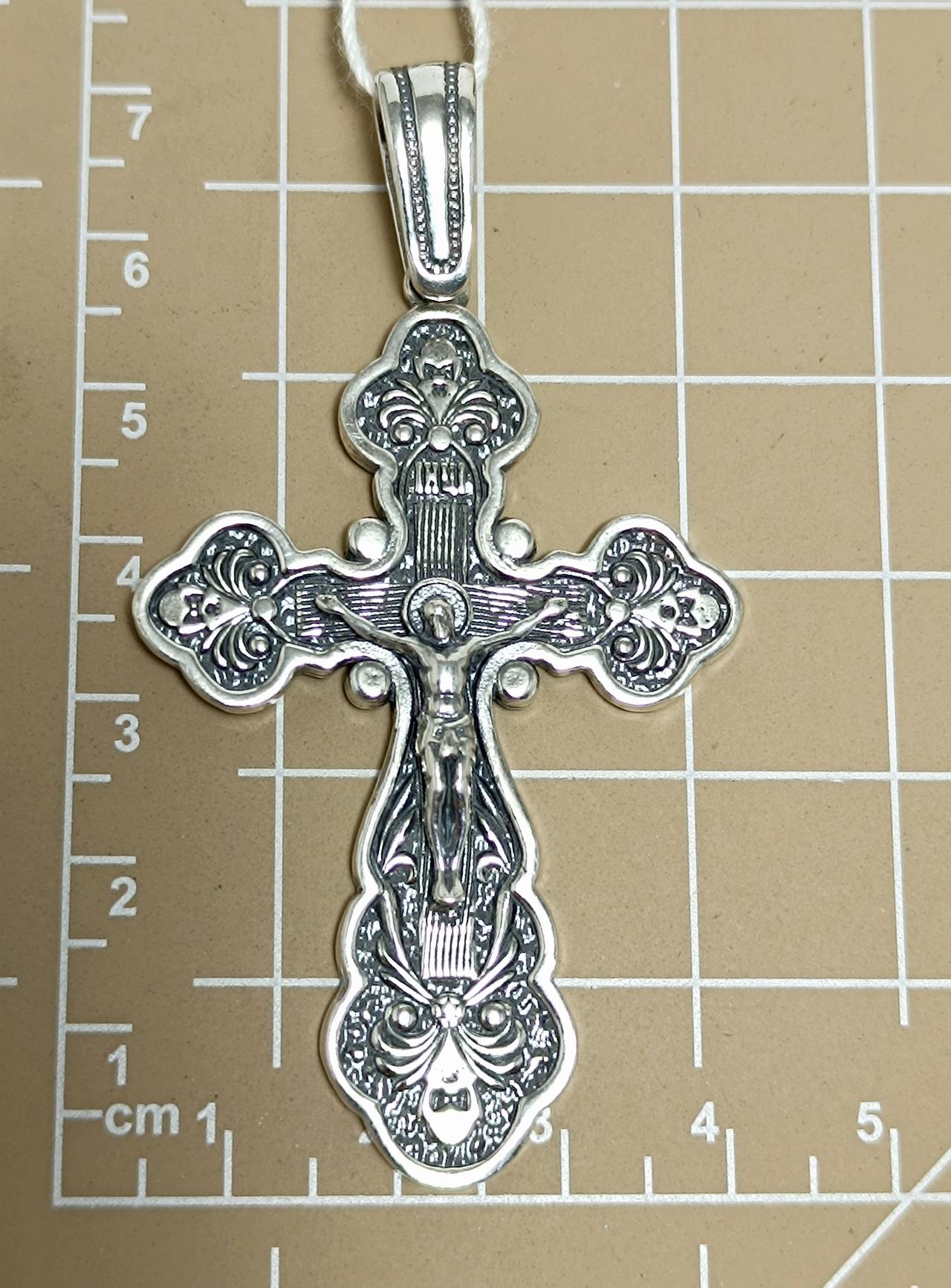 Серебряный крест православный