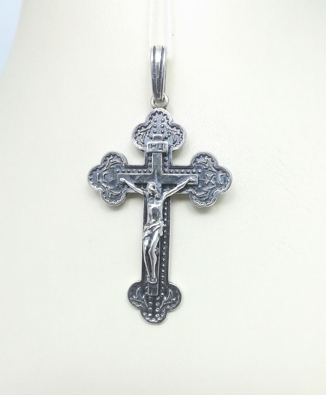 Серебряный крест православный