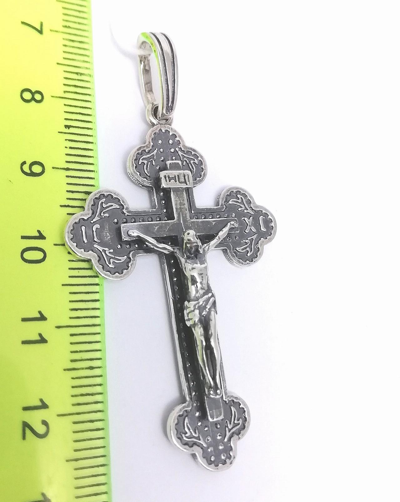 Серебряный крест православный