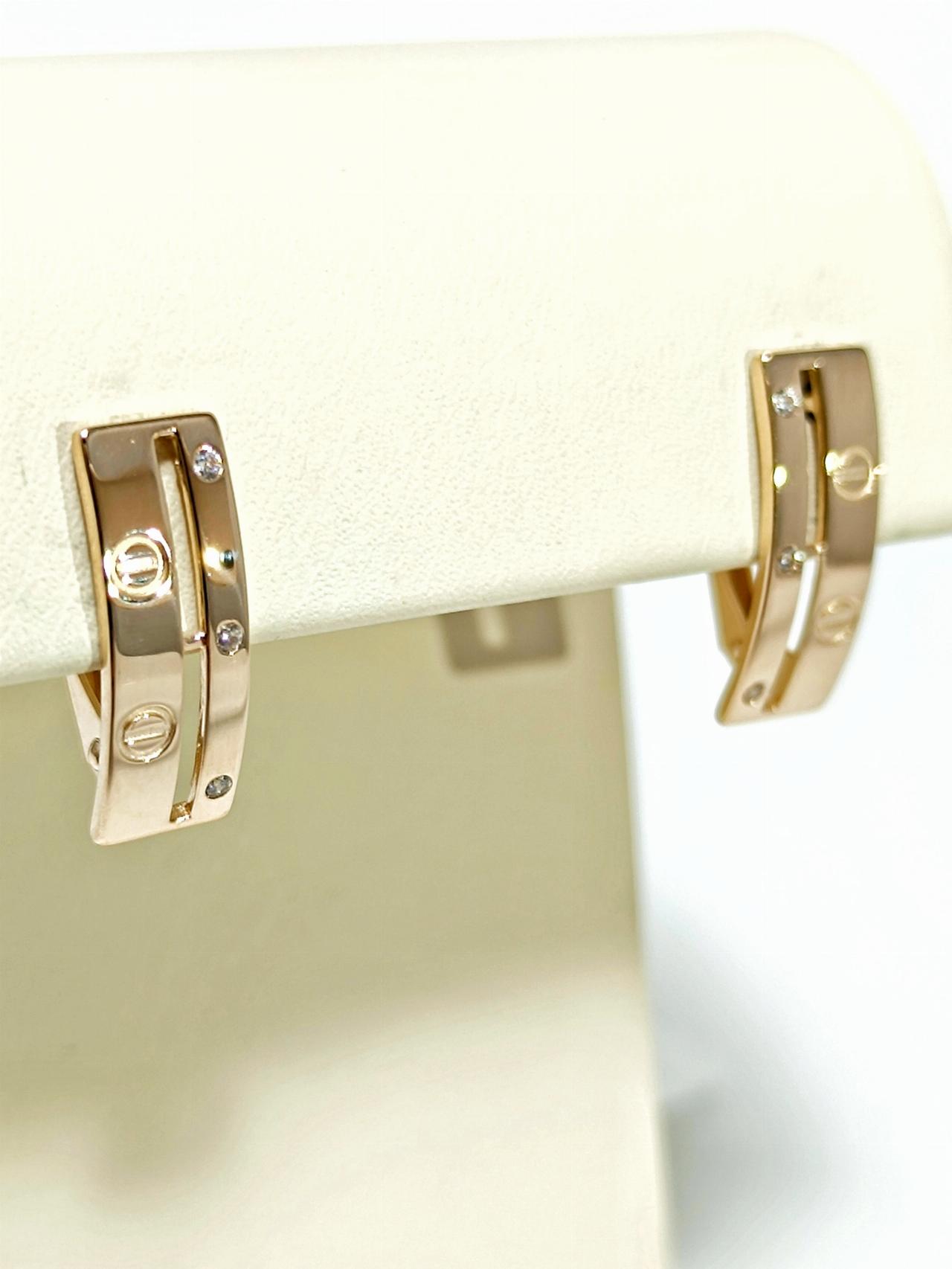 Золотые серьги женские