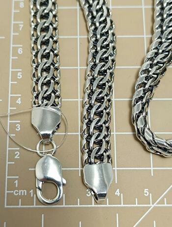 Серебряная цепочка Кобра