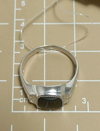 Серебряное мужское кольцо - печатка