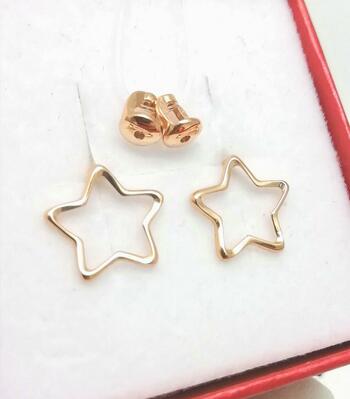 Золотые серьги пусеты