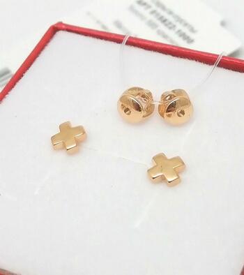 Золотые серьги пусеты