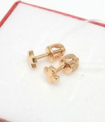 Золотые серьги пусеты