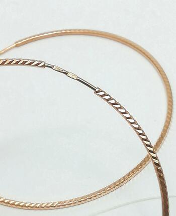 Золотые серьги конго