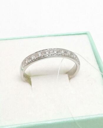 Золотое кольцо дорожка, вставка бриллиант