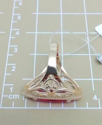 Золотое кольцо Маркиз, вставка фианит