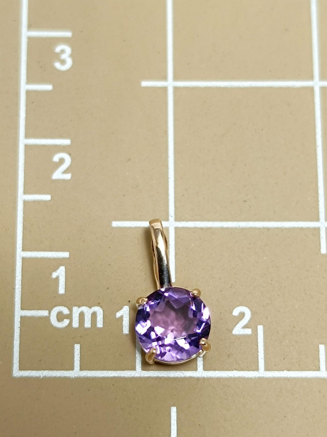 Золотая подвеска, вставка фианит