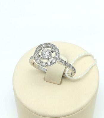 Золотое кольцо, вставка бриллиант