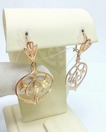 Золотые серьги женские