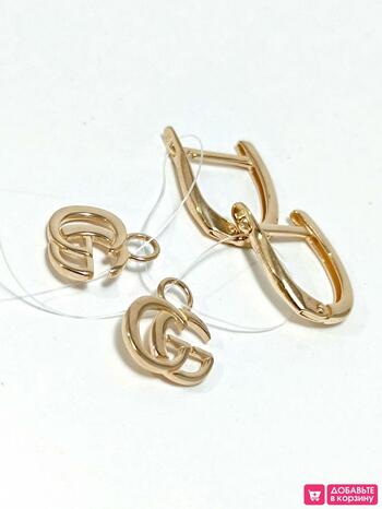 Золотые серьги женские