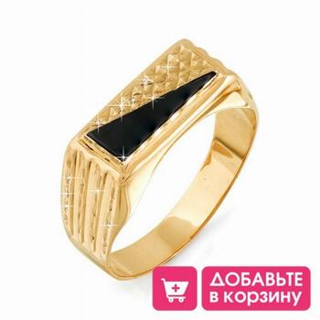 Золотое кольцо мужская печатка