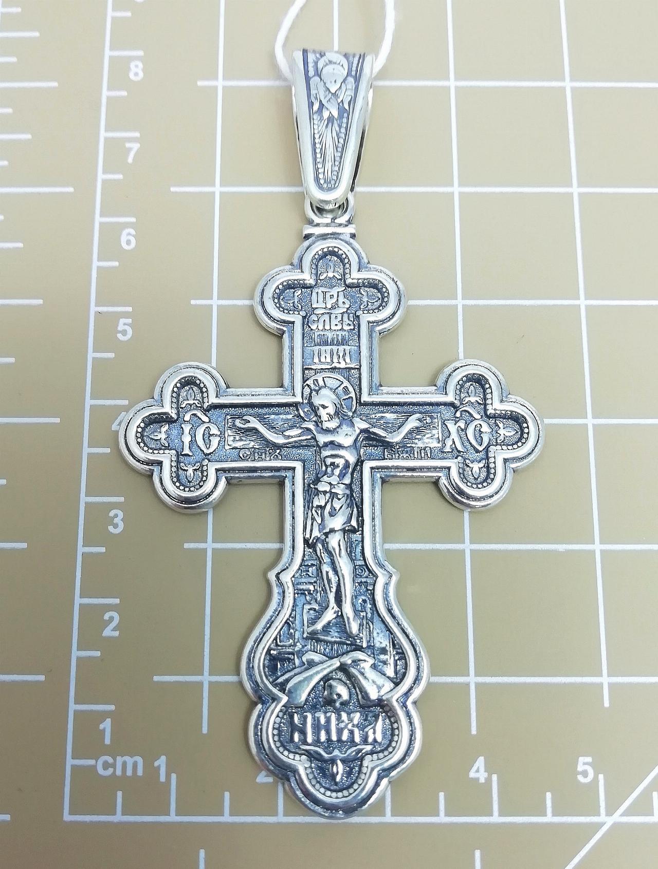 Серебряный крест православный
