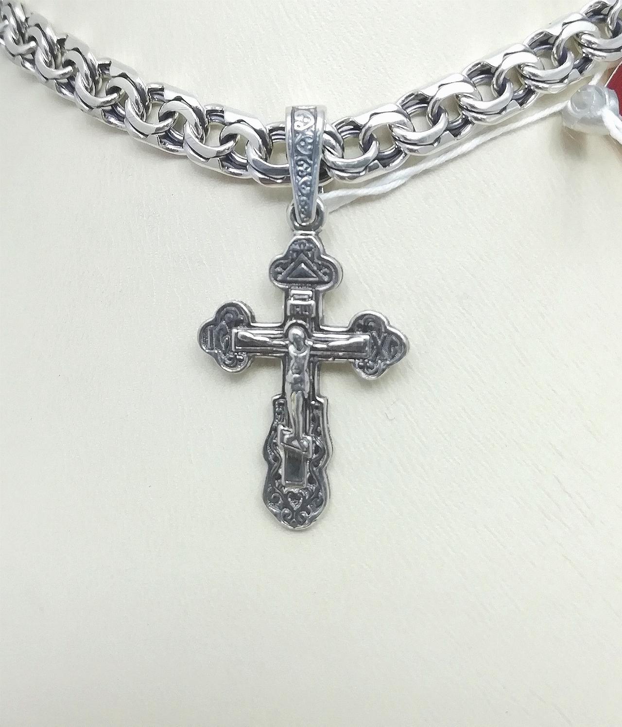 Серебряный крест православный