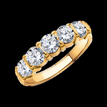 Золотое кольцо дорожка, вставка фианит