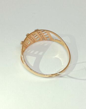 Золотое кольцо, вставка фианит