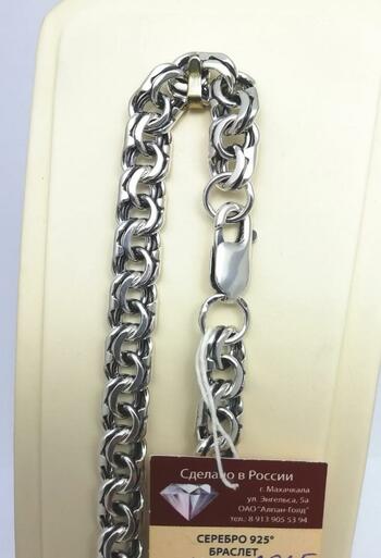 Серебро браслет дк081123-177 19,30г