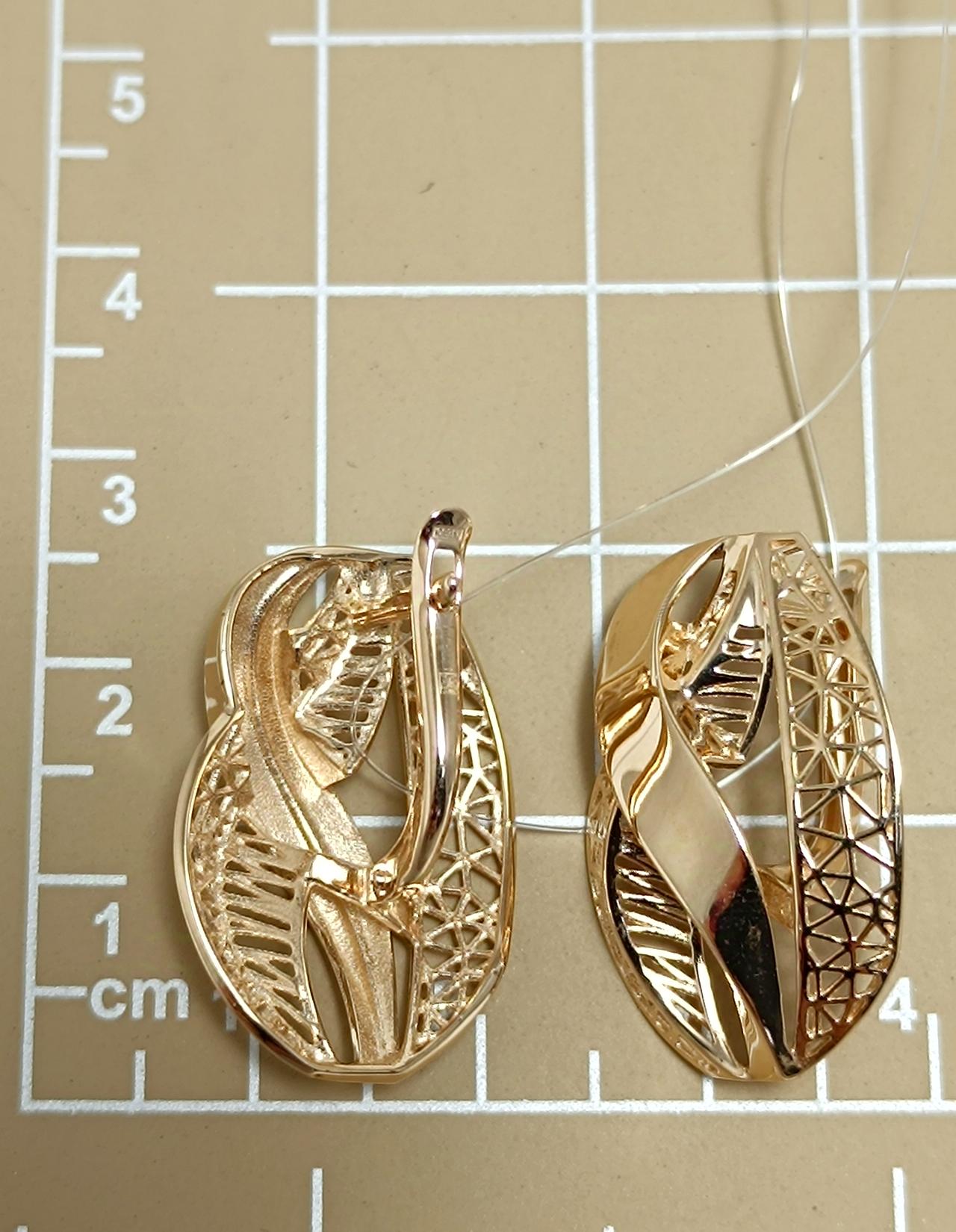 Золотые серьги женские