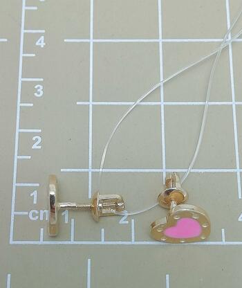 Золотые серьги пусеты