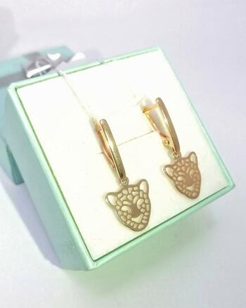 Золотые серьги