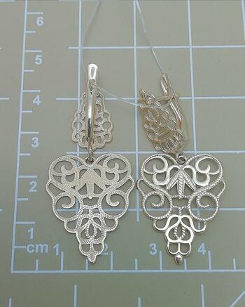 Золотые серьги ажурные