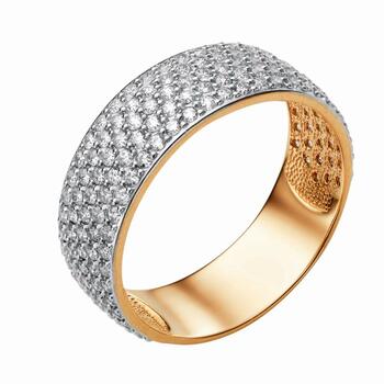 Золотое кольцо, вставка фианит