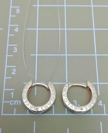 Золотые серьги, вставка фианит