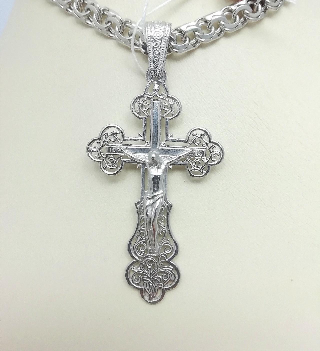 Серебряный крест православный