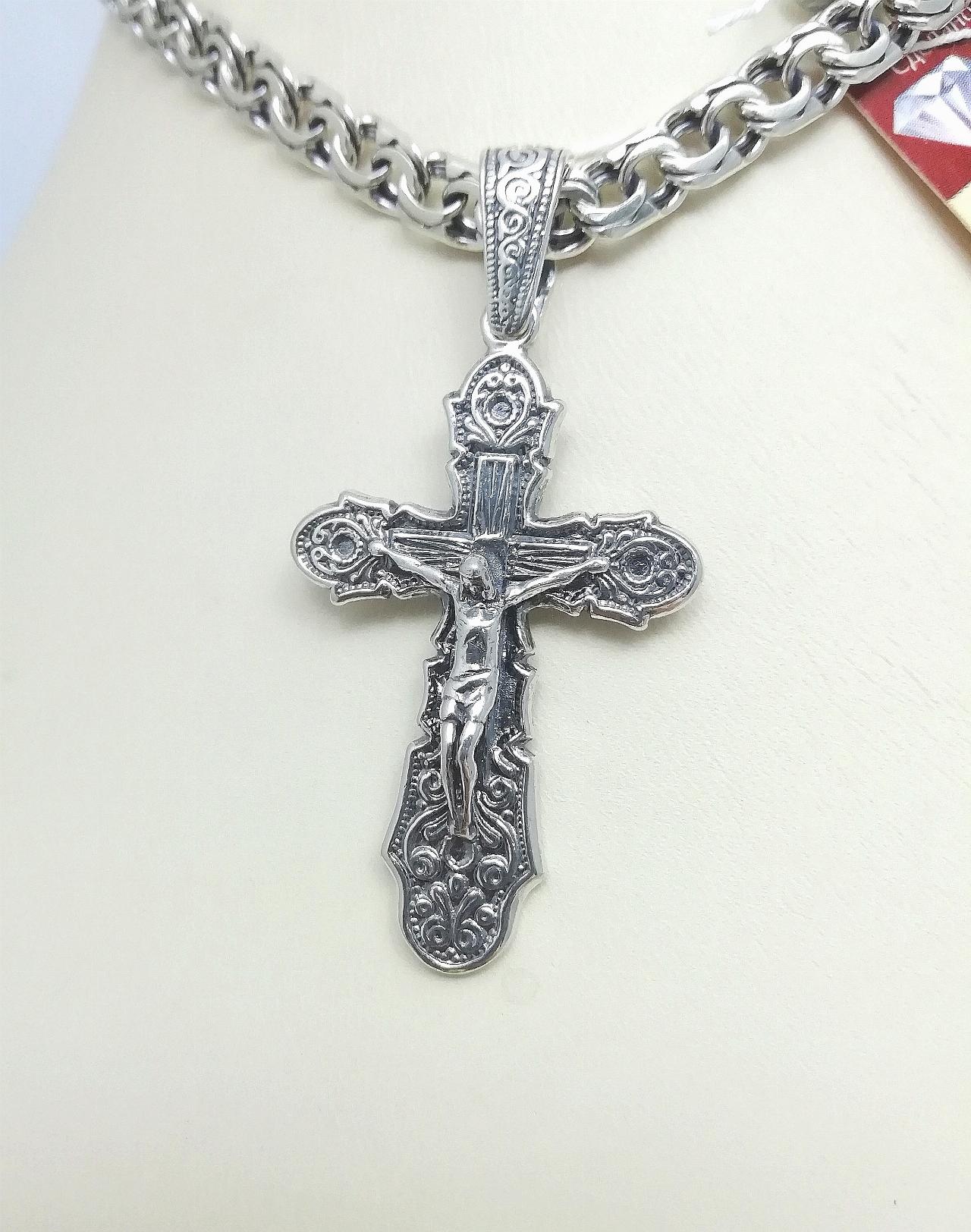 Серебряный крест православный