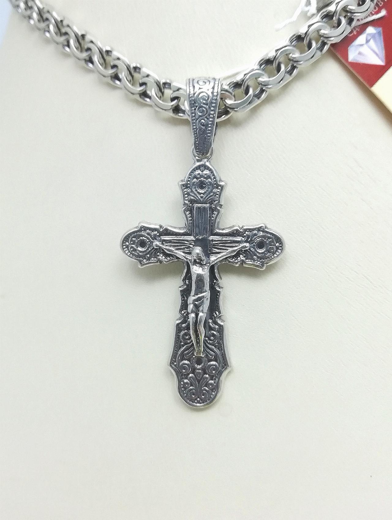 Серебряный крест православный