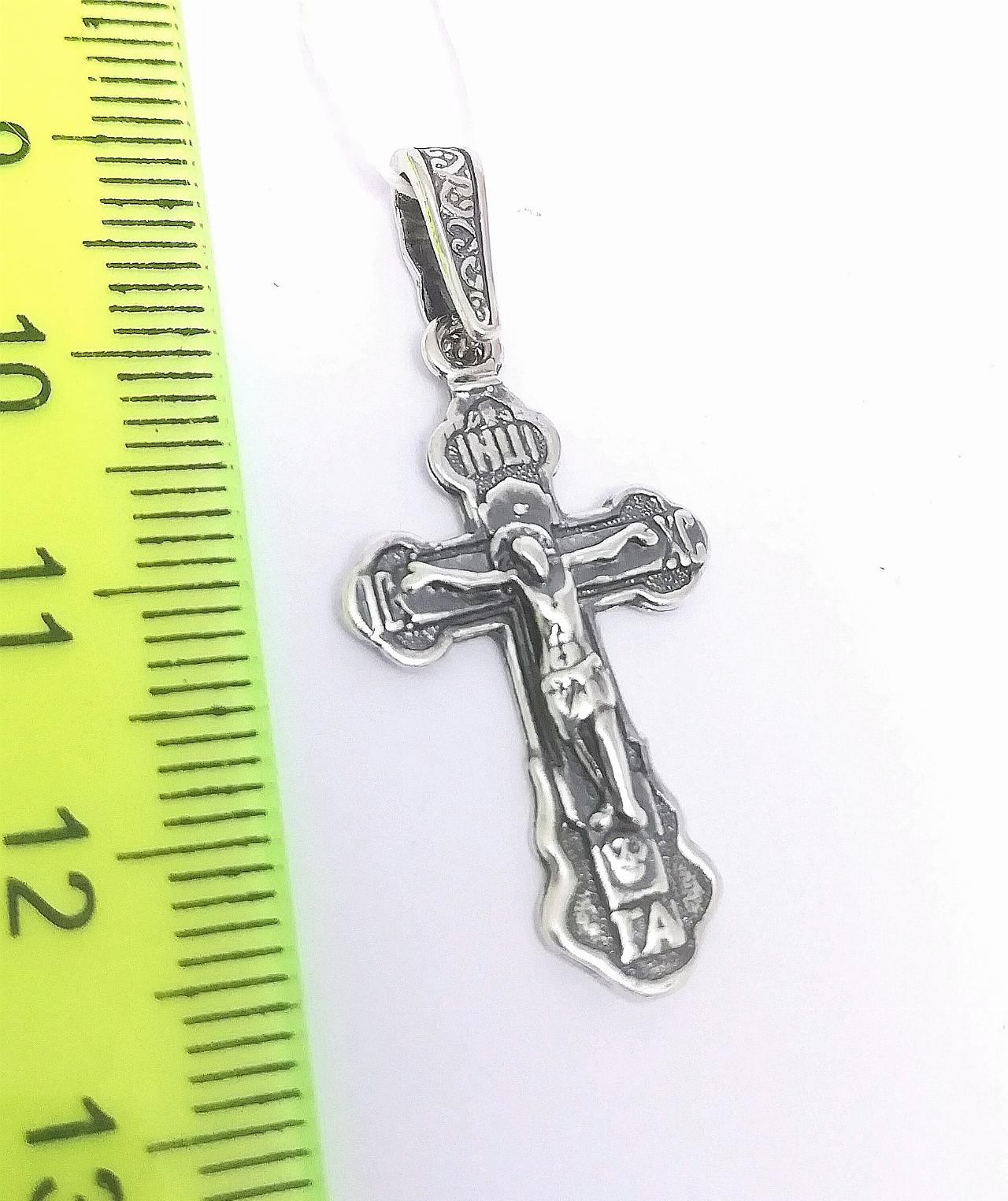 Серебряный крест православный