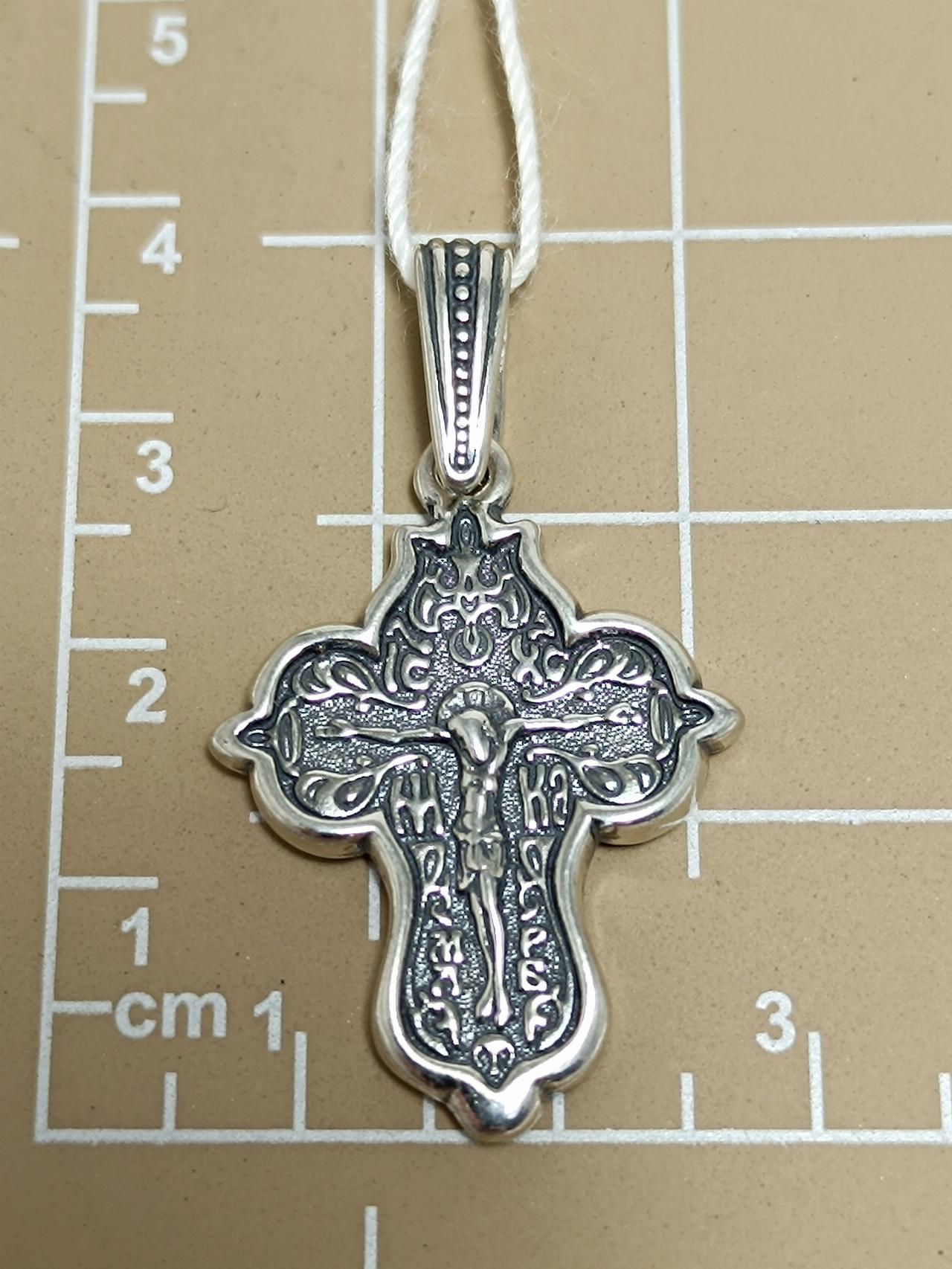 Серебряный крест православный