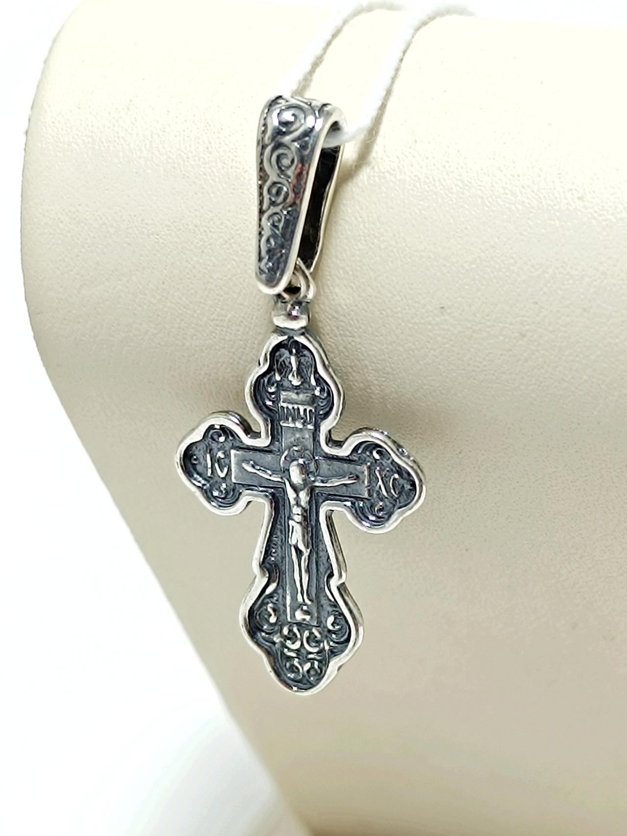 Серебряный крест православный