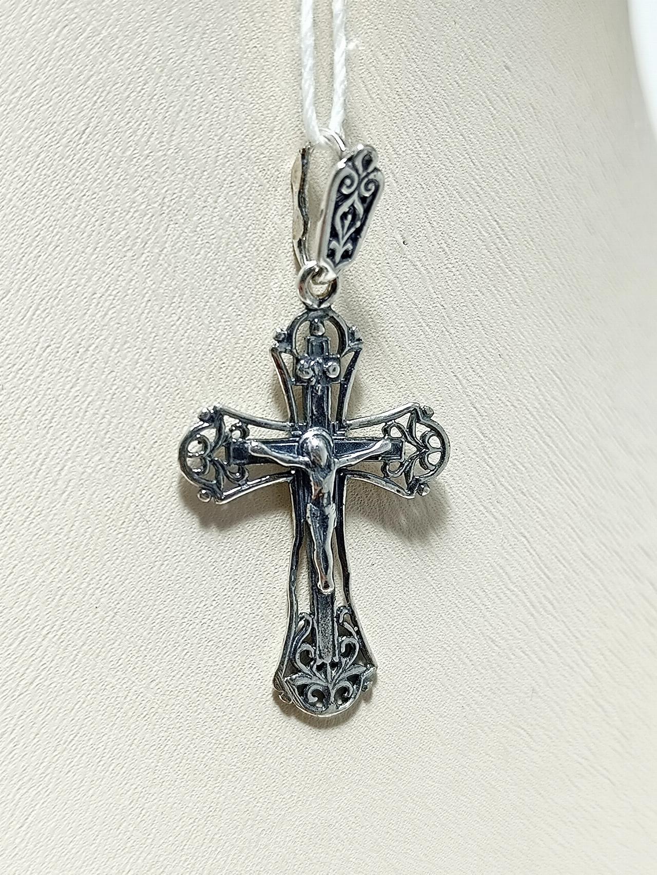 Серебряный крест православный