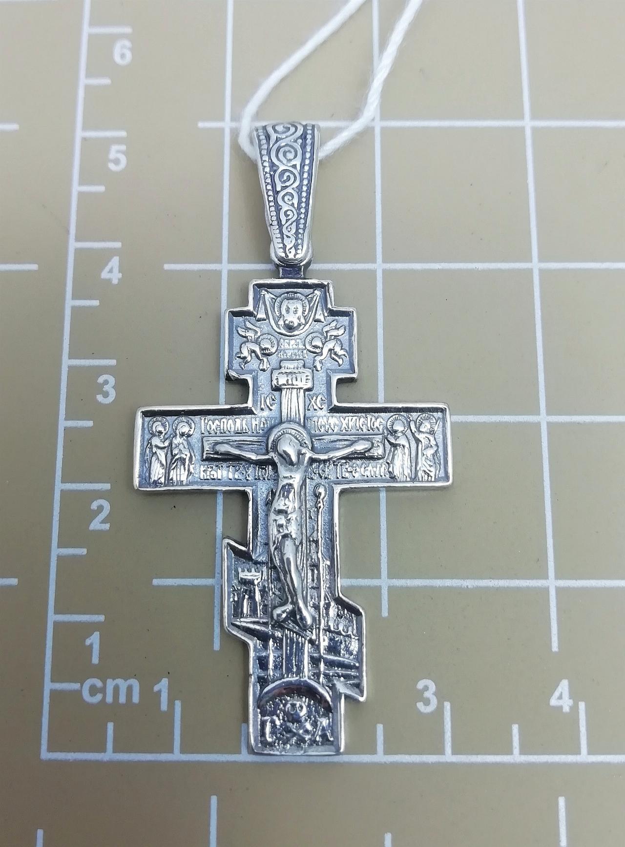 Серебряный крест православный