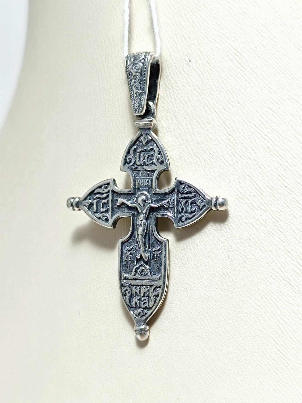 Серебряный крест православный