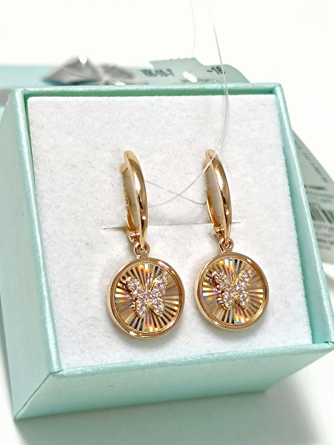 Золотые серьги женские