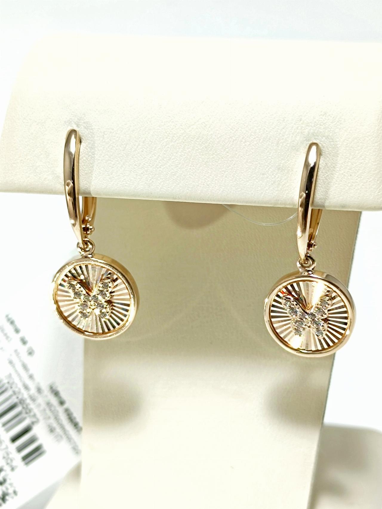 Золотые серьги женские