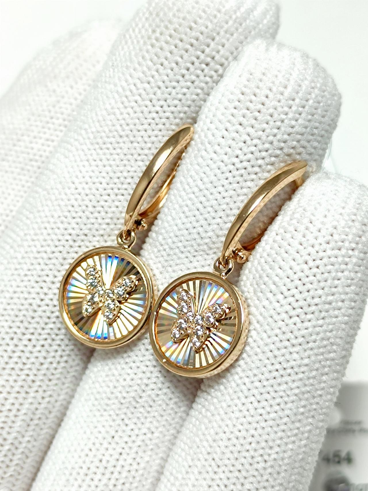 Золотые серьги женские