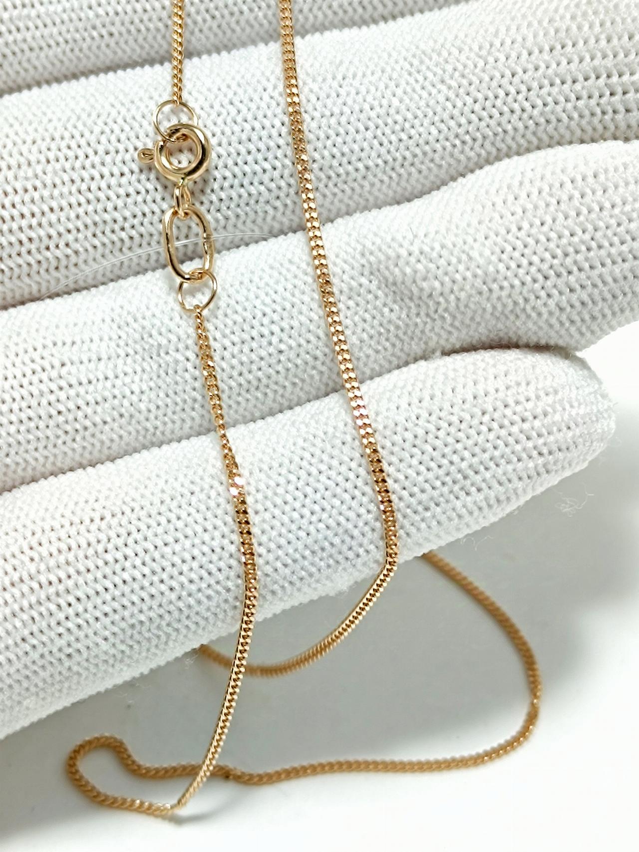 Золотая цепочка панцирная Гурмета