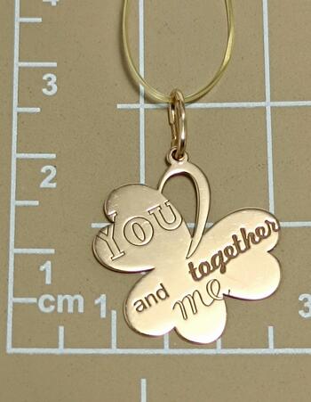 Золотая подвеска