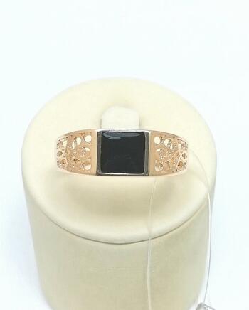 Золотое кольцо печатка мужская