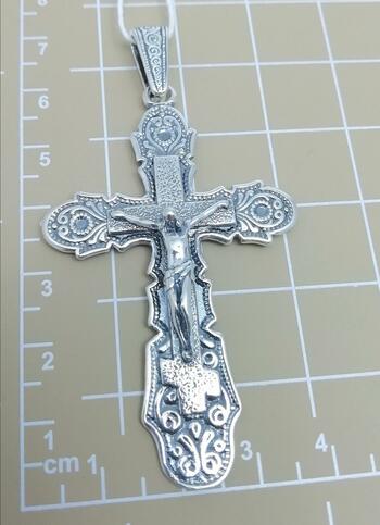 Серебро крест дк110523-233 11,10г