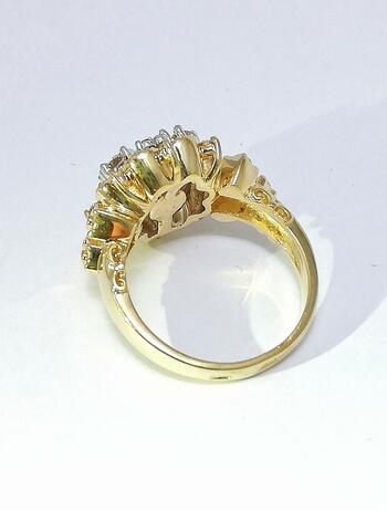 Золотое кольцо, вставка бриллиант