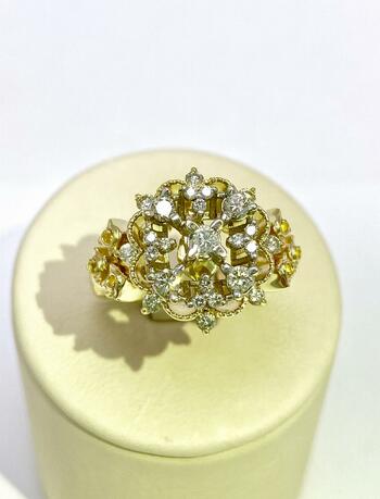 Золотое кольцо, вставка бриллиант